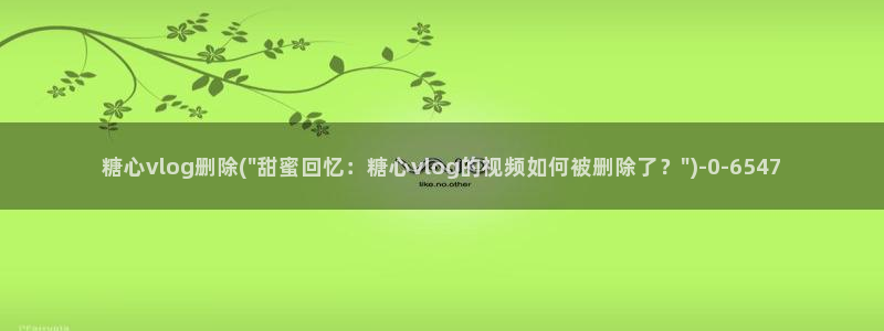 糖心vlog打糍粑:糖心vlog删除(\